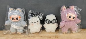 lot 188 image: 4 Plush Toy Key Chains - Brand New