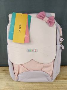 lot 120E image: Lisinluo Kids Backpack Pink and Light Purple - Brand New