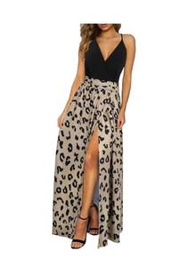 lot 221 image: Newshows Womens Maxi Dress XL Leopard Print, $47 Retail - Brand New