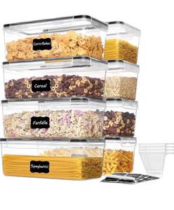 lot 63E image: Vtopmart 8 Pack Airtight Food Storage Container Set - Brand New