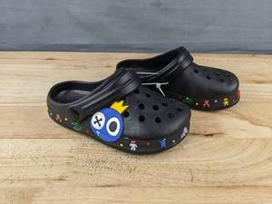 lot 232 image: Childrens Black Clog Shoes, Size 12.5 - Brand New