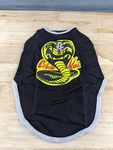 lot 275 image: Cobra Kai Dog Shirt, Black, Large - Brand New