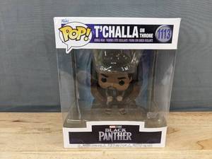 lot 78E image: Funko Pop Black Panther TChalla on Throne #1113 - Brand New