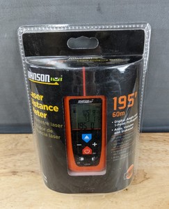 lot 53 image: Johnson Level 195 Laser Distance Measurer $134 Retail - Brand New
