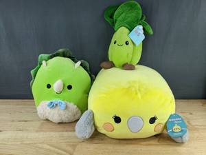 lot 68E image: Squishmallows Plush Bundle - Charlize, Tristan, Hug Me Bok Choy