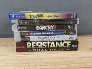 lot 85E image: 5 PS3 and 1 PS4 Video Game Lot - 6 Total Playstation Games C