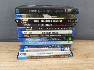 lot 59E image: 13 Blu-rayHD DVD Lot Action, Comedy & TV Titles - Avatar, Star Trek, Dark Knight, Green Lantern C