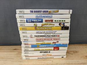 lot 119E image: 14 Nintendo Wii Video Games - Sports, Dance, Family, Action C