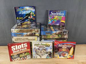 lot 347 image: 20 PC Computer Games - Strategy, Puzzle, and Adventure C