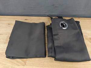 lot 381 image: Hiasan Gray Blackout Curtains, 42 x 45 - Brand New