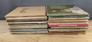 lot 16E image: 92 Vintage Vinyl Record Albums - Diana Ross, Carpenters, Newton John, Country, Pop C