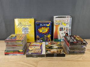 lot 81E image: Lot of 25 Computer Games and Educational PCMac Software C