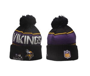 lot 36D image: New Era Minnesota Vikings NFL Beanie Adult OSFM Winter Hat - Brand New I