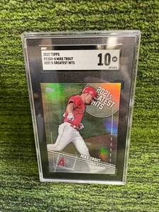 lot 10 image: 2022 Topps Mike Trout 21s Greatest Hits SGC 10