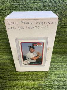 lot 38 image: 2001 Fleer Platinum Set #1-250