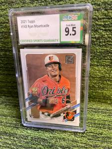 lot 206 image: 2021 Topps Series 1 Ryan Mountcatle Rookie CSG 9.5