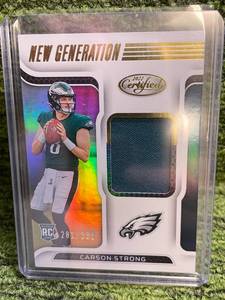 lot 235 image: 2022 Certified Carson Strong Jersey Relic 399