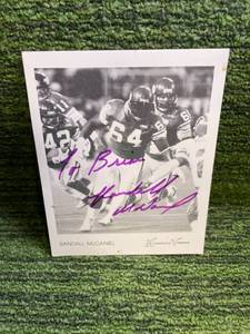 lot 239 image: Randall McDaniel Signed Photo Card