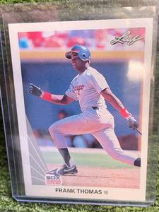 lot 221 image: 1990 Leaf Frank Thomas Rookie