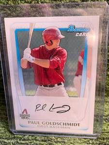lot 223 image: 2001 Bowman Paul Goldschmidt 1st Bowman