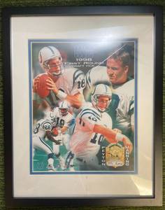lot 171 image: 1998 Peyton Manning Framed Numbered Artwork #891