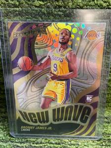 lot 189 image: 2024-25 Revolution Bronny James Jr. New Wave Rookie
