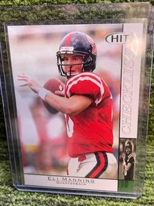lot 193 image: 2004 Sage Hit Eli Manning Rookie Checklist