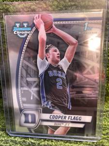 lot 198 image: 2025 Bowman Chrome U Copper Flagg 1st Bowman