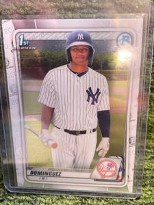 lot 117 image: 2020 Bowman Chrome Jason Dominguez 1st Bowman Rookie