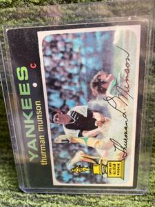 lot 154 image: 1971 Topps Thurman Munson Rookie