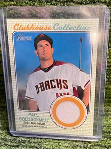 lot 137 image: 2017 Topps Heritage Paul Goldschmidt Jersey Relic