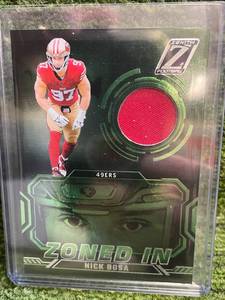 lot 83 image: 2024 Zenith Nick Bosa Zoned In Jersey Relic