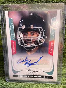 lot 81 image: 2011 Prestige Colin Kaepernick Rookie Auto 299