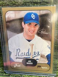 lot 120 image: 2002 Upper Deck Minors Joe Mauer Rookie