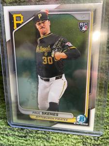 lot 144 image: 2024 Bowman Chrome Paul Skenes Rookie