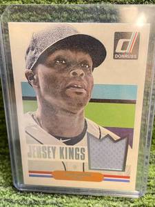 lot 140 image: 2015 Panini Donruss Torii Hunter Jersey Relic