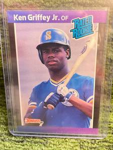 lot 142 image: 1989 Donruss Ken Griffey Jr. Rated Rookie