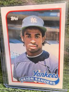 lot 145 image: 1989 Topps Traded Deion Sanders Rookie