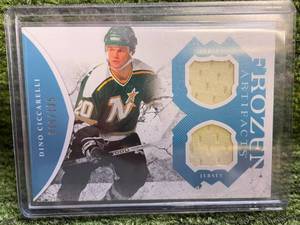 lot 108 image: 2011-2012 Upper Deck Dino Ciccarelli Artifacts Dual Jersey Relic 135