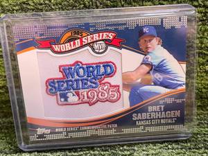 lot 121 image: 2014 Topps Bret Saberhagen 1985 World Series Commemorative Patch