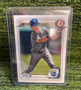 lot 106 image: 2020 Bowman Bobby Witt Jr 1st Bowman Rookie