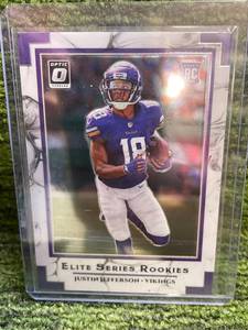 lot 113 image: 2020 Optic Elite Series Rookies Justin Jefferson