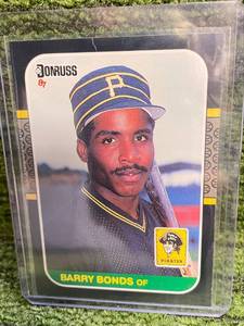 lot 56 image: 1987 Donruss Barry Bonds Rookie