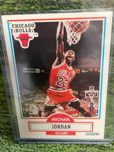 lot 58 image: 1990 Fleer Michael Jordan