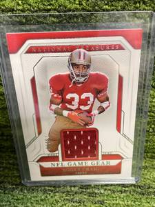 lot 28 image: 2024 Panini National Treasures Roger Craig NFL Game Gear Jersey Relic 99