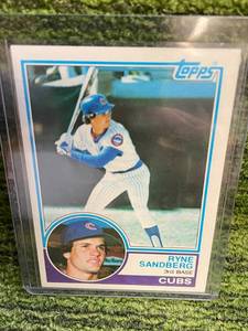 lot 30 image: 1983 Topps Ryne Sandberg Rookie