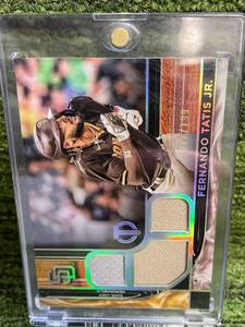 lot 31 image: 2022 Topps Tribute Fernando Tatis Jr. Triple Jersey Relic 199