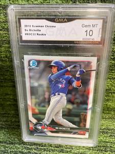 lot 48 image: 2018 Bowman Chrome Bo Bichette GMA 10