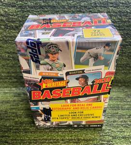 lot 211 image: 2023 Topps Heritage MLB Sealed Blaster Box