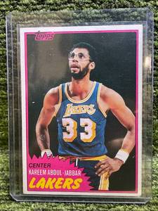 lot 289 image: 1981 Topps Kareem Abdul-Jabbar Card
